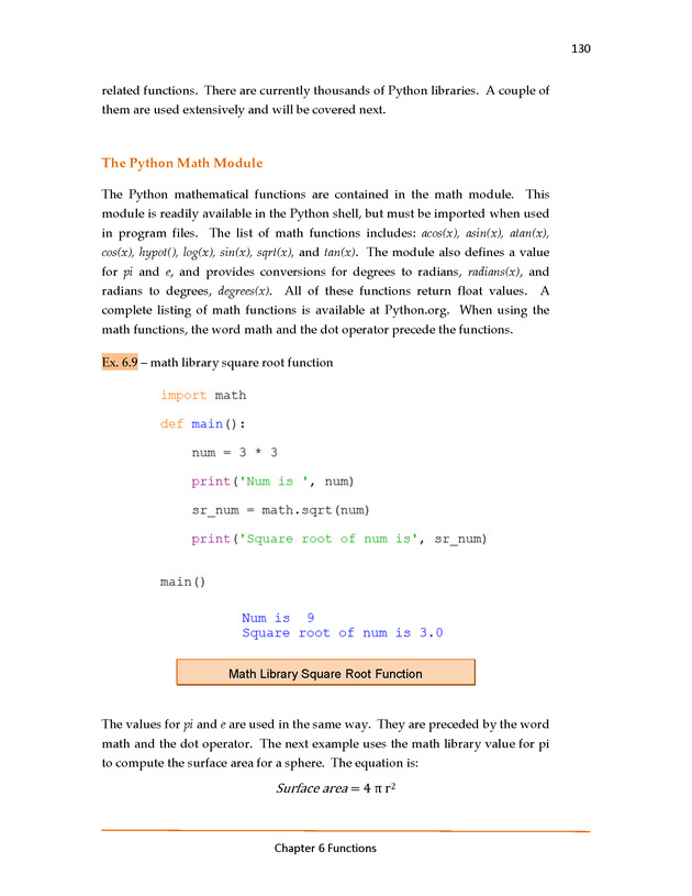 Introduction to Python Programming: Starting Out with IDLE - Functions 20